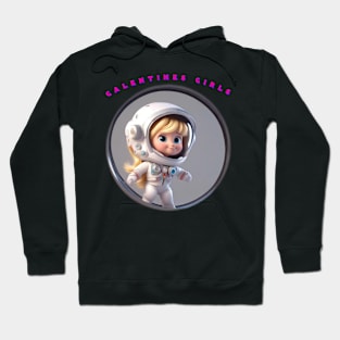 Galentine girl cartoon Hoodie